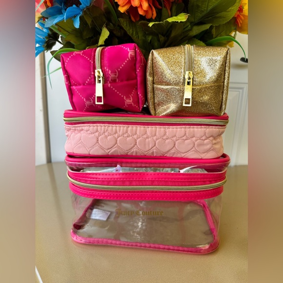 Juicy Couture Four-piece travel cosmetic bags - Picture 1 of 13